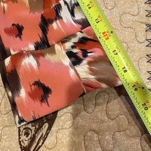 Dressbarn Open front Women's Abstract print Jacket 3/4 cuffed sleeves size L - Picture 9 of 10